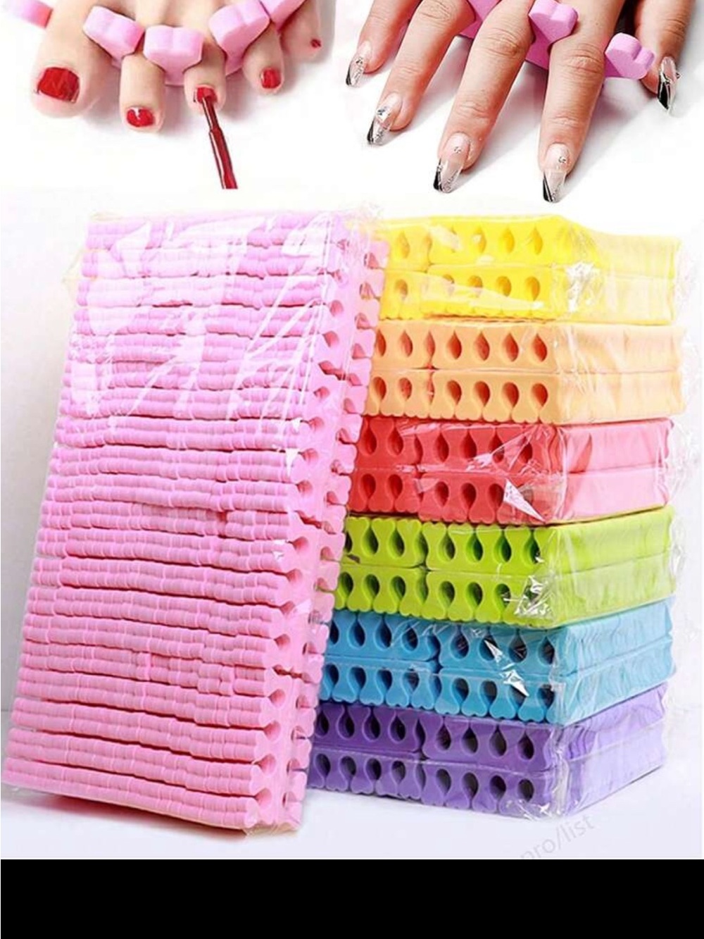 Colorful Foam Toe Separators - Pack of Mixed Colors - Picture 4 of 6